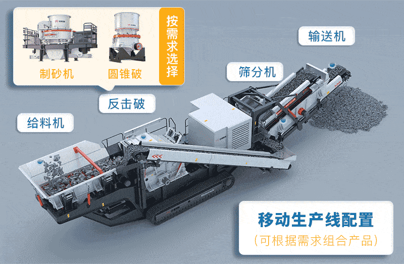 履帶移動式破碎機作業(yè)原理圖 履帶移動式破碎機作業(yè)原理圖