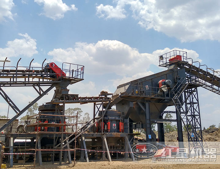 大型圓錐破碎石現場 大型圓錐破碎石現場